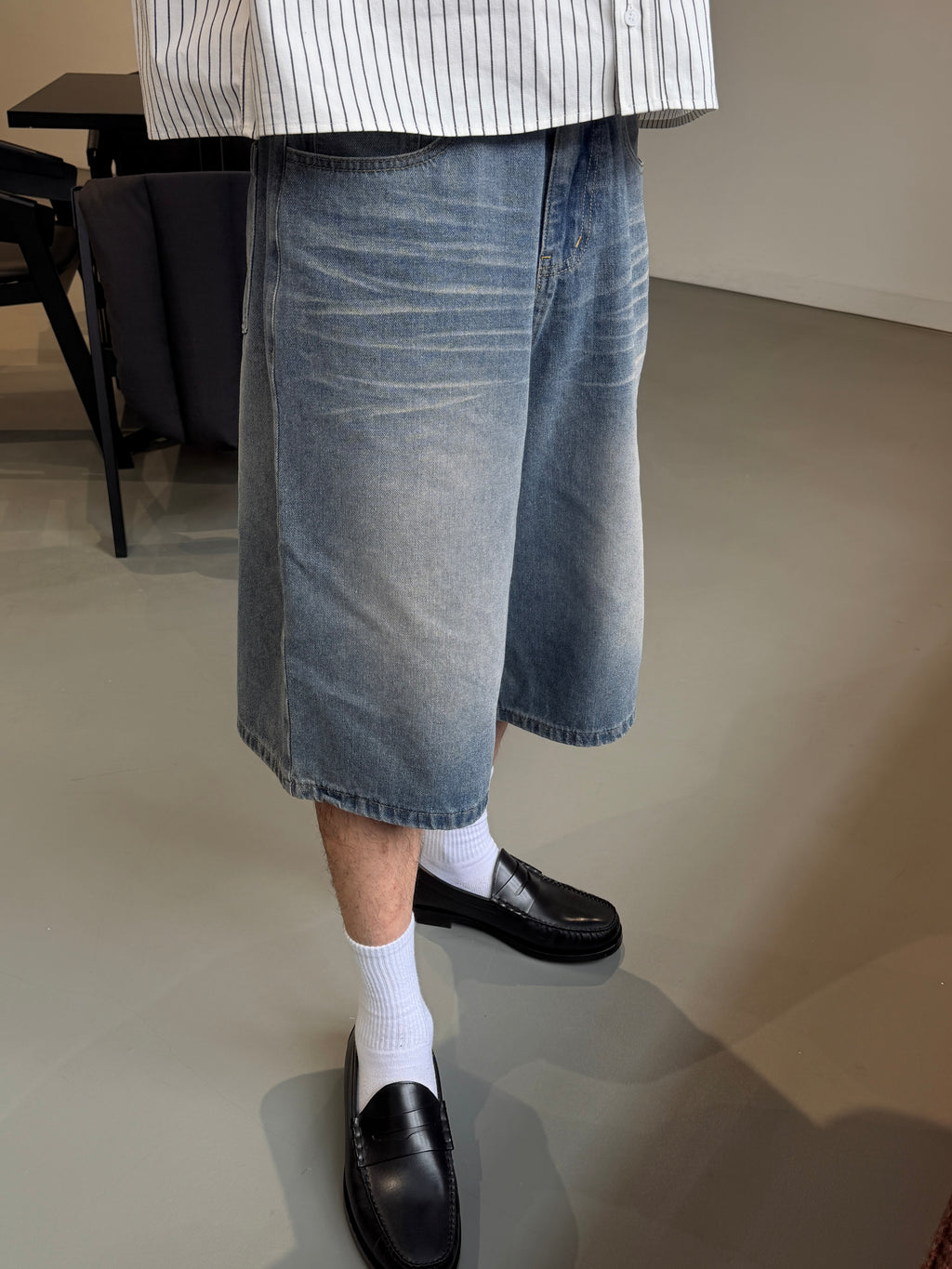 慵懶感寬鬆七分褲