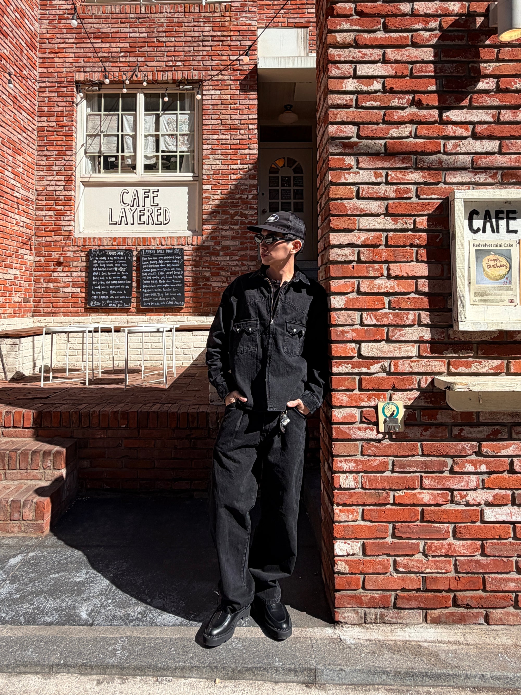 水洗仿舊牛仔褲