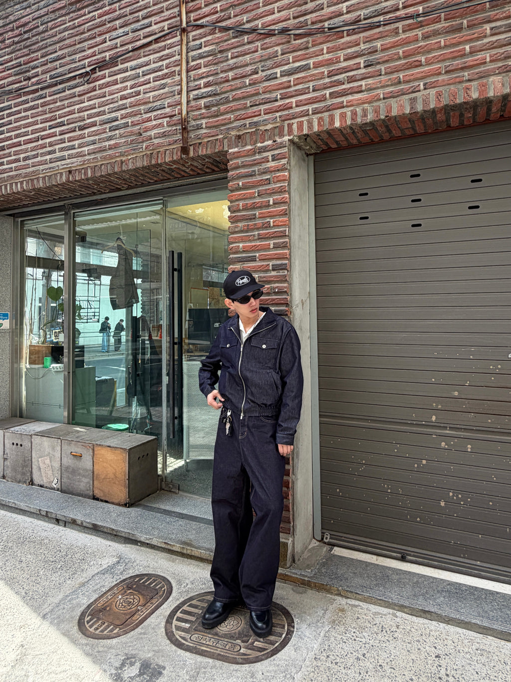 拉鍊原色牛仔夾克