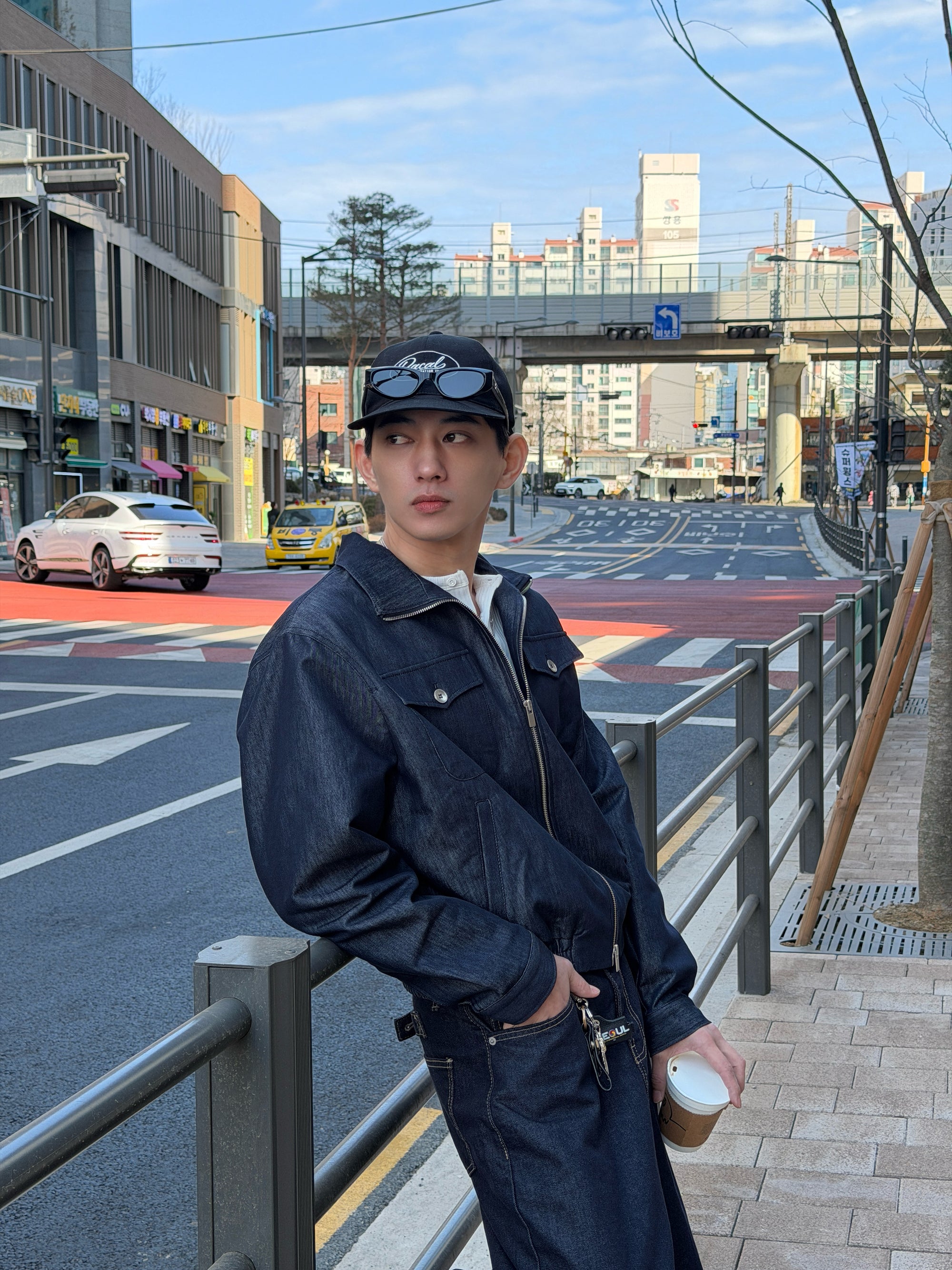 拉鍊原色牛仔夾克