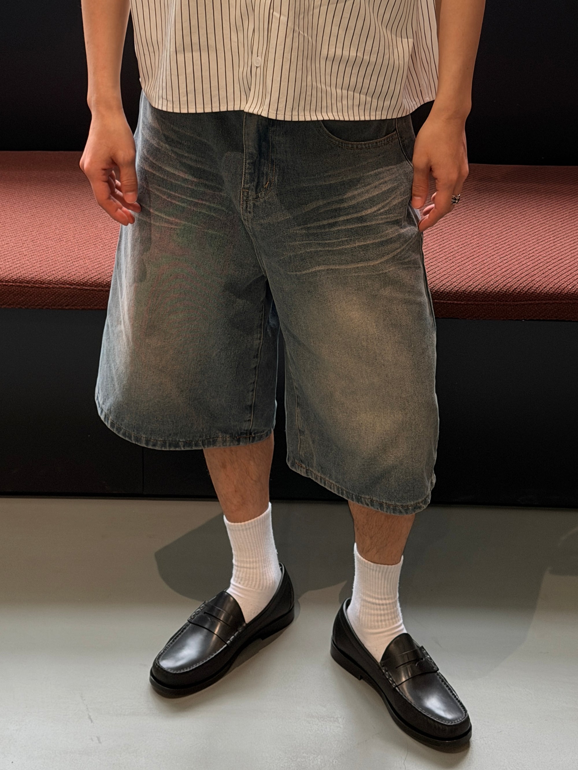 慵懶感寬鬆七分褲