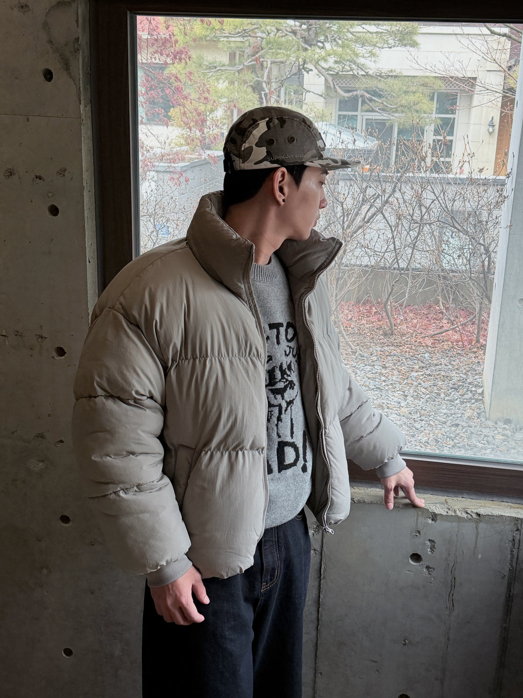 修身短版羽絨外套