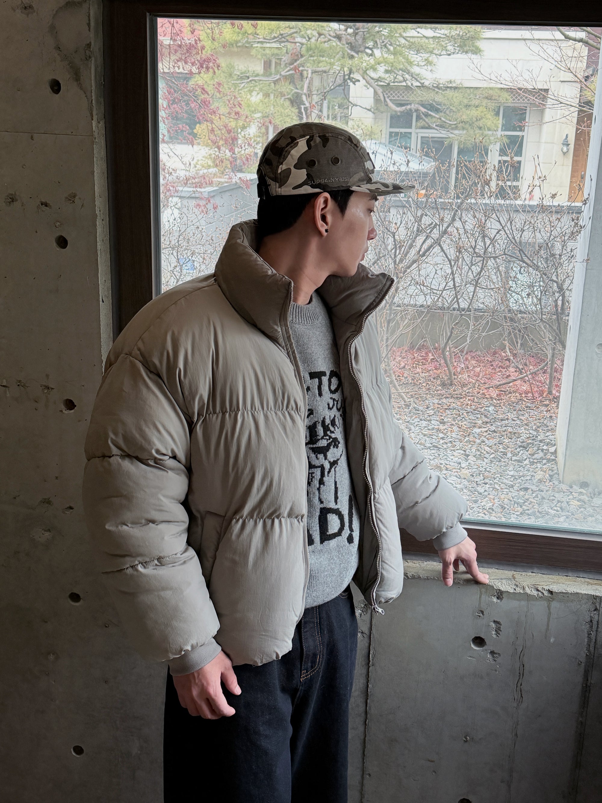 修身短版羽絨外套