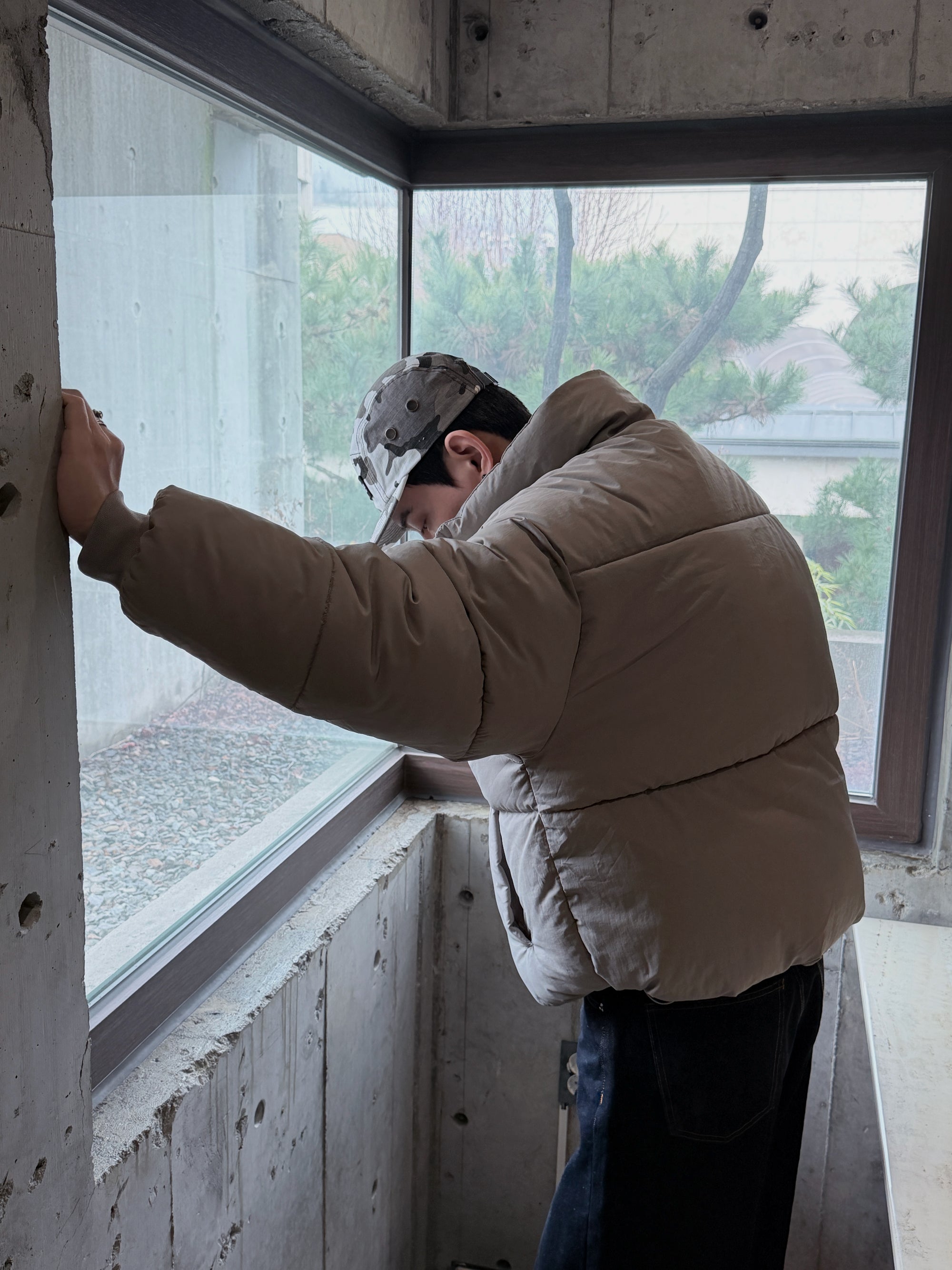 修身短版羽絨外套