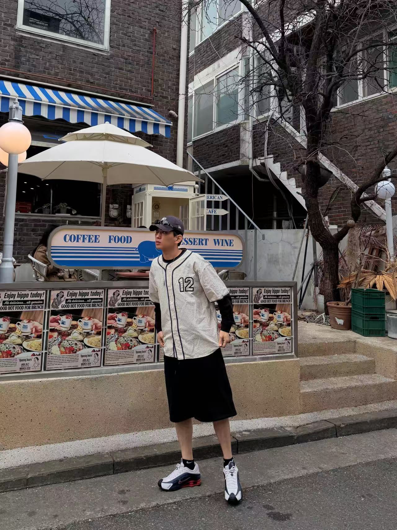 街頭感七分棉褲