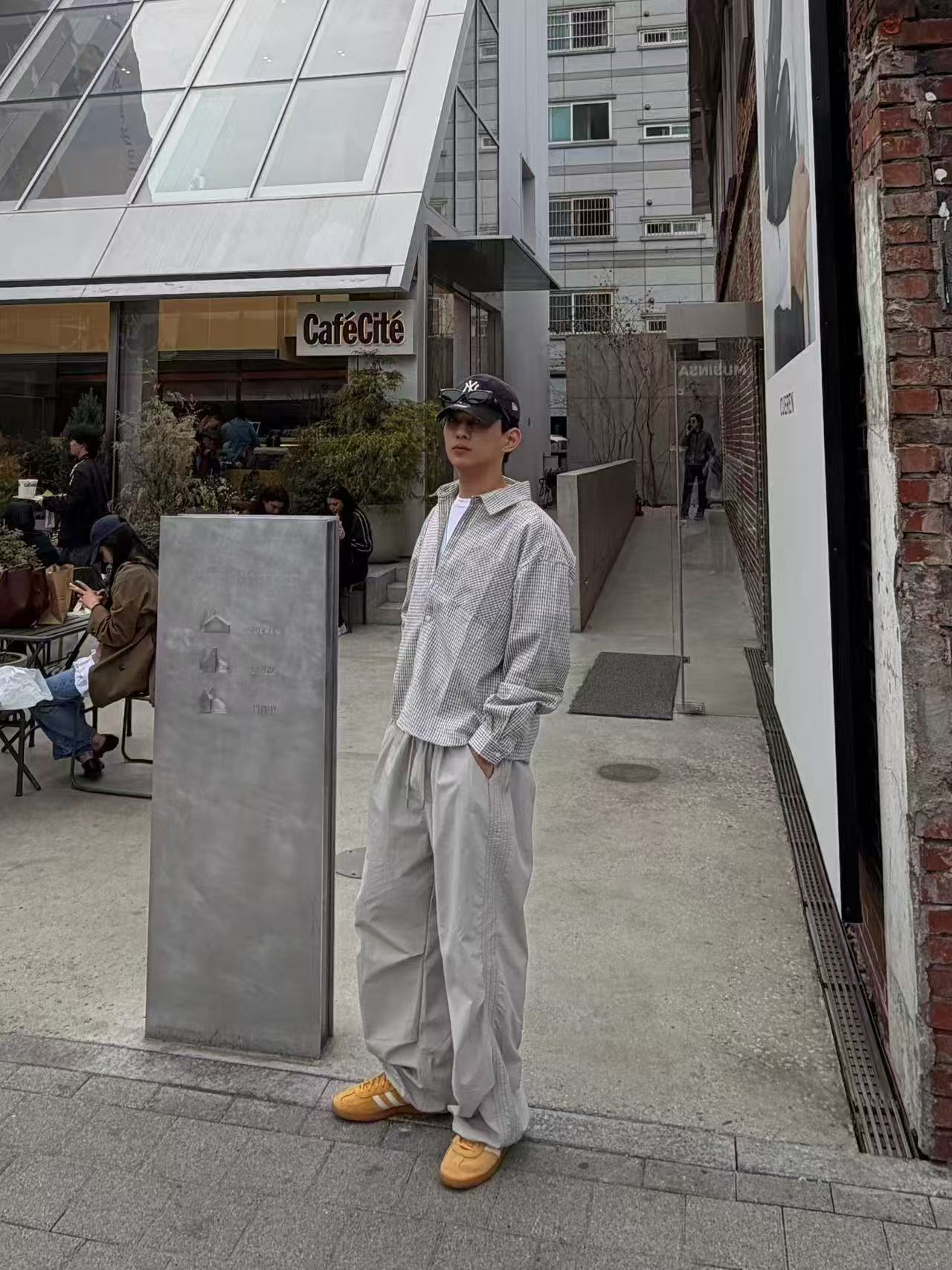 韓系休閒尼龍褲