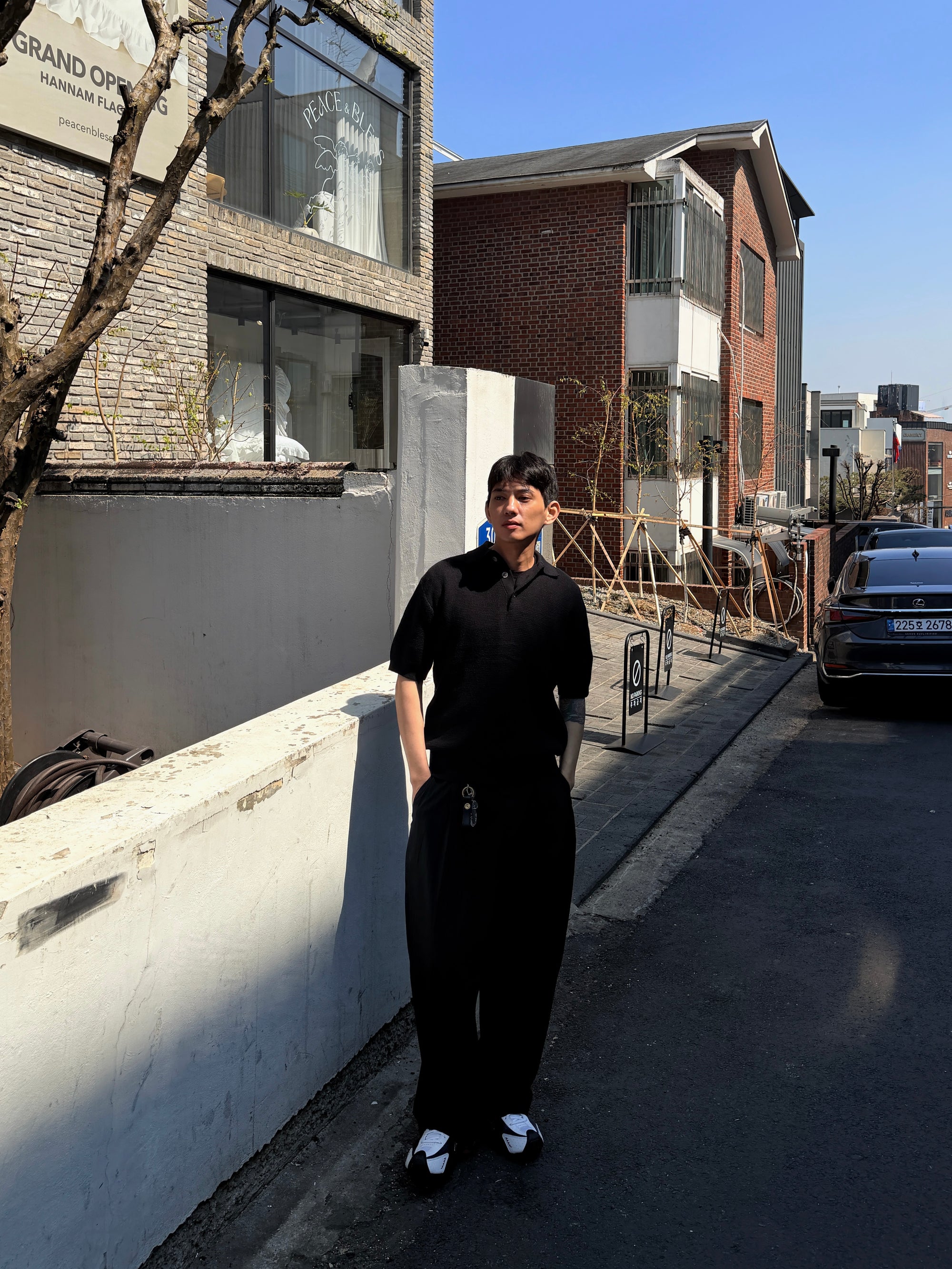 海鷗領針織短衣