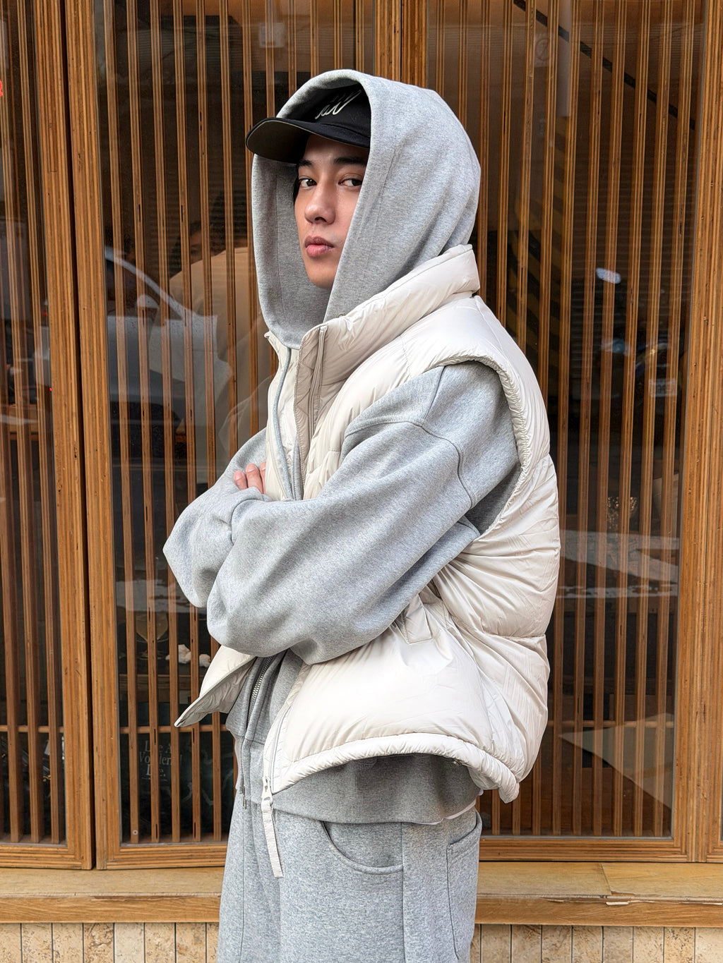 寬鬆百搭羽絨背心