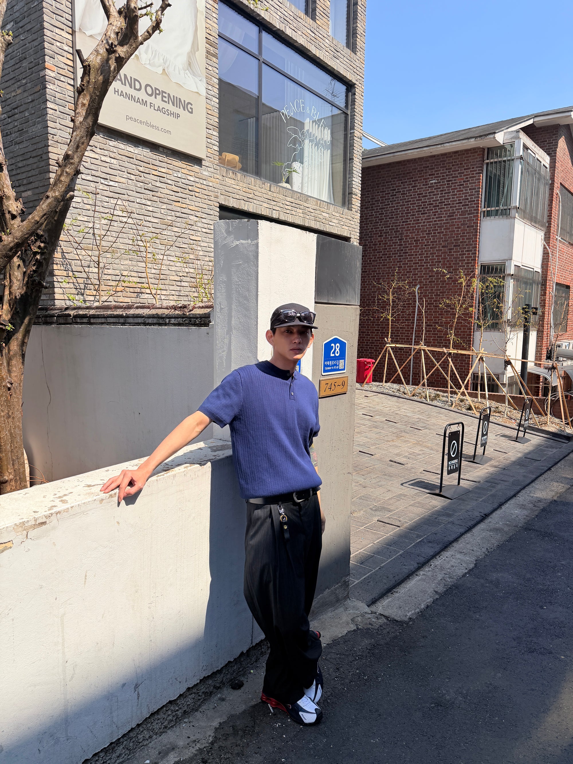 高腰垂墜西裝寬褲