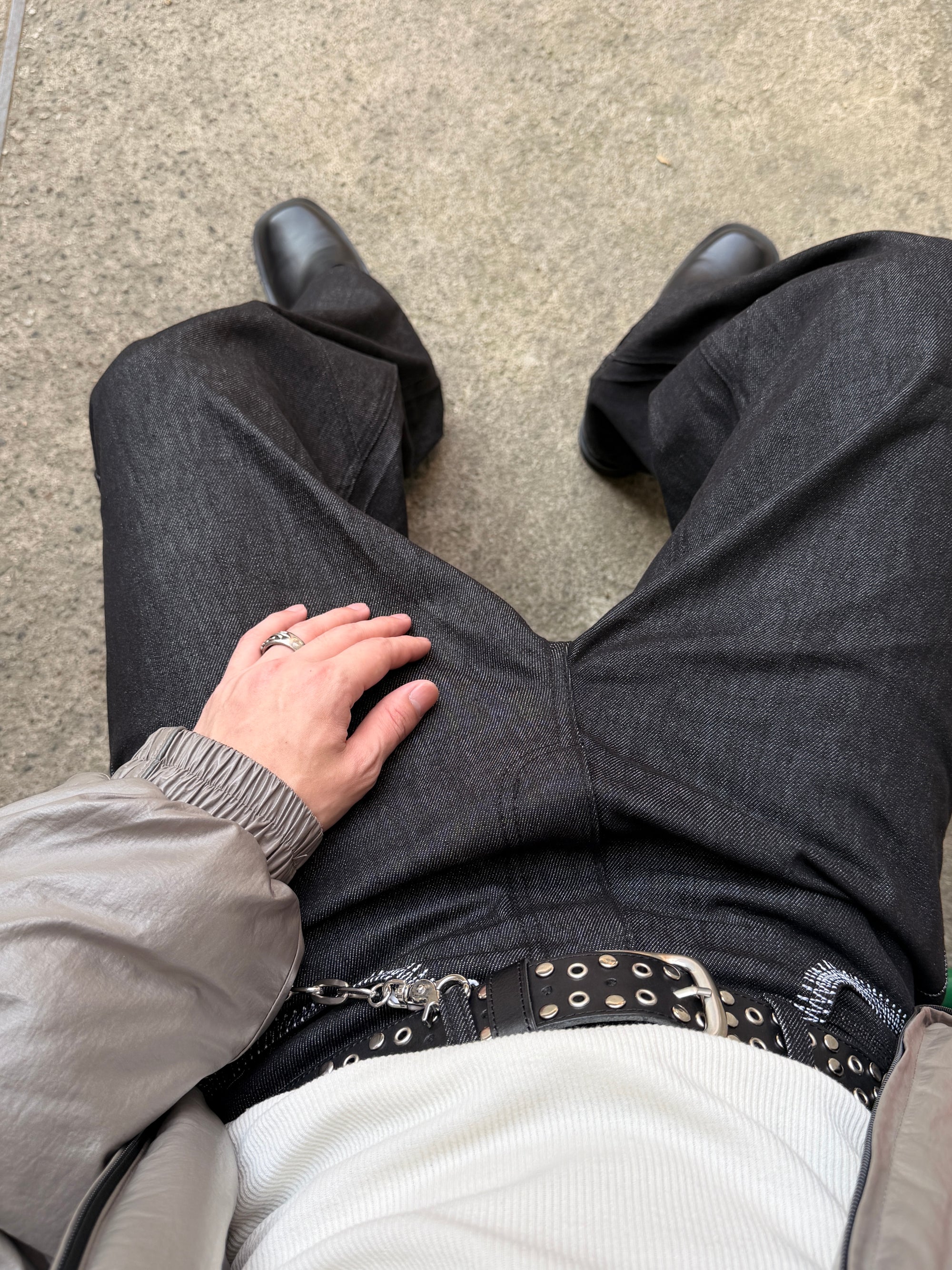 蜘蛛網單寧牛仔褲