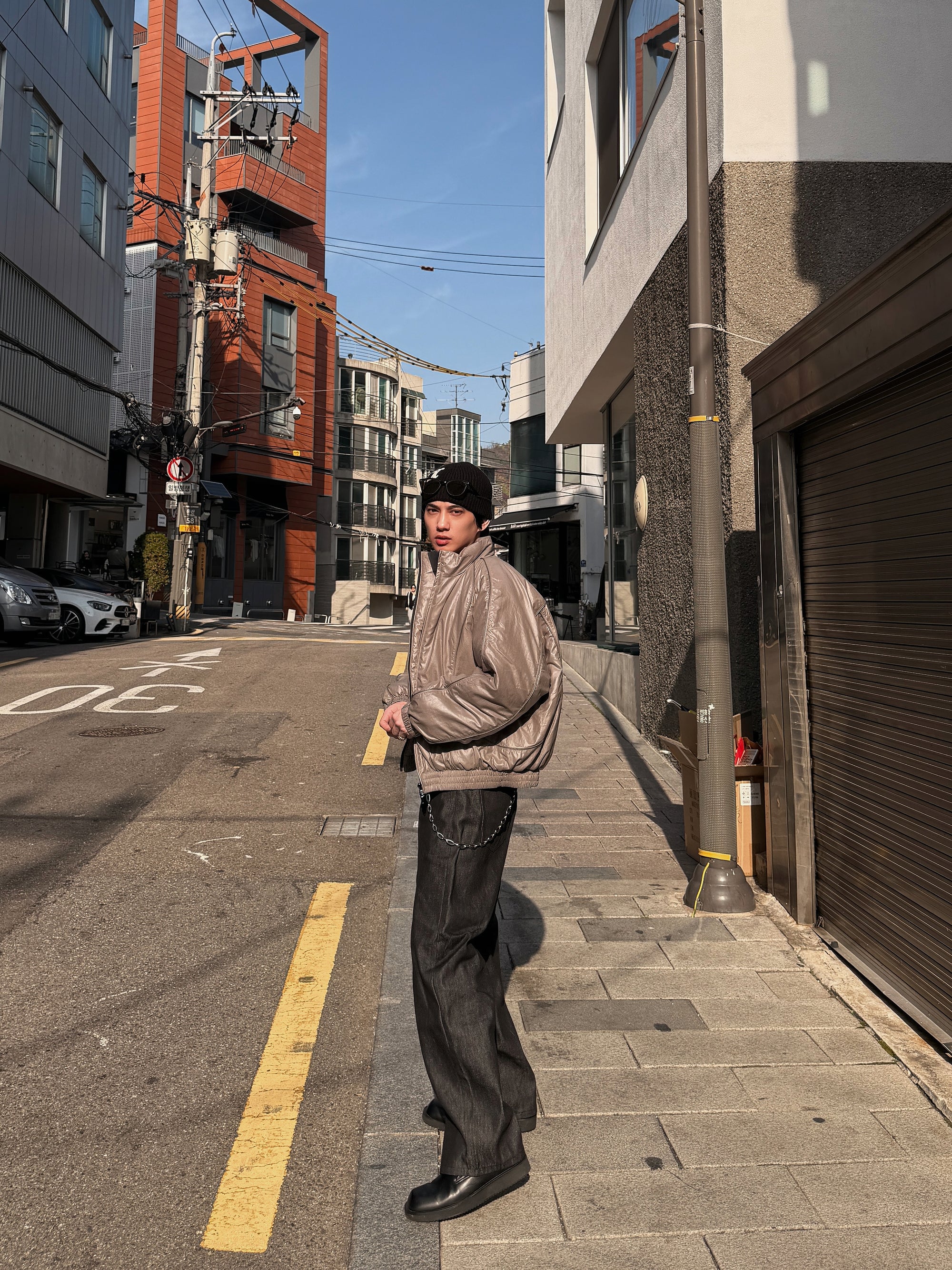 蜘蛛網單寧牛仔褲