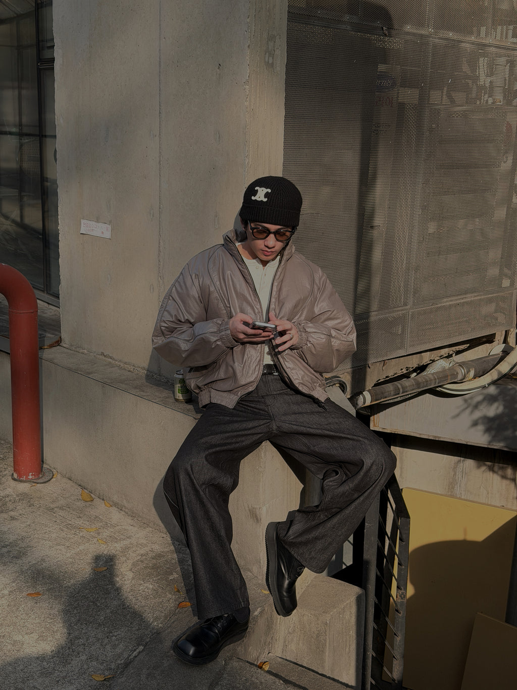 蜘蛛網單寧牛仔褲