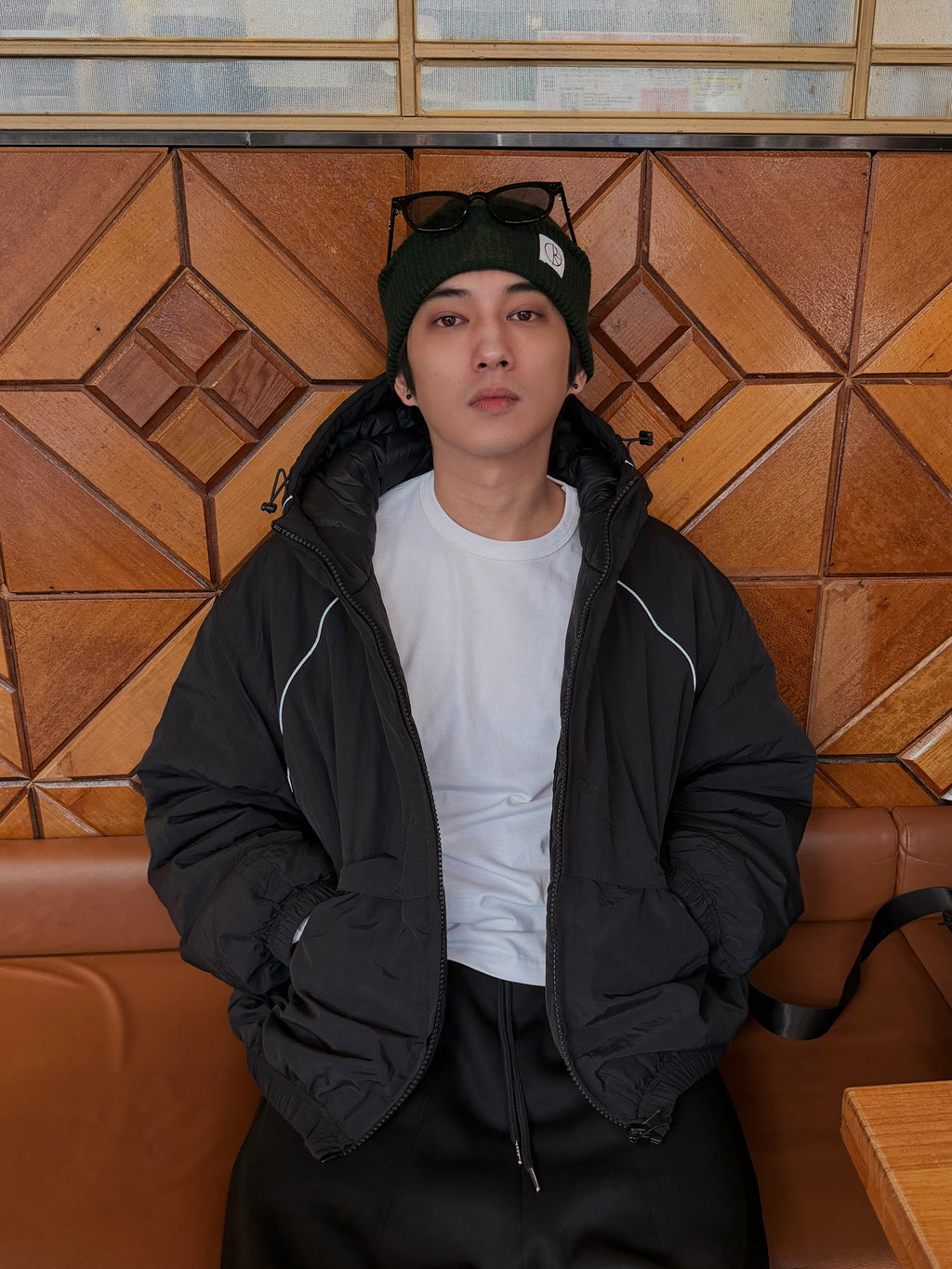 夜光寬鬆連帽外套