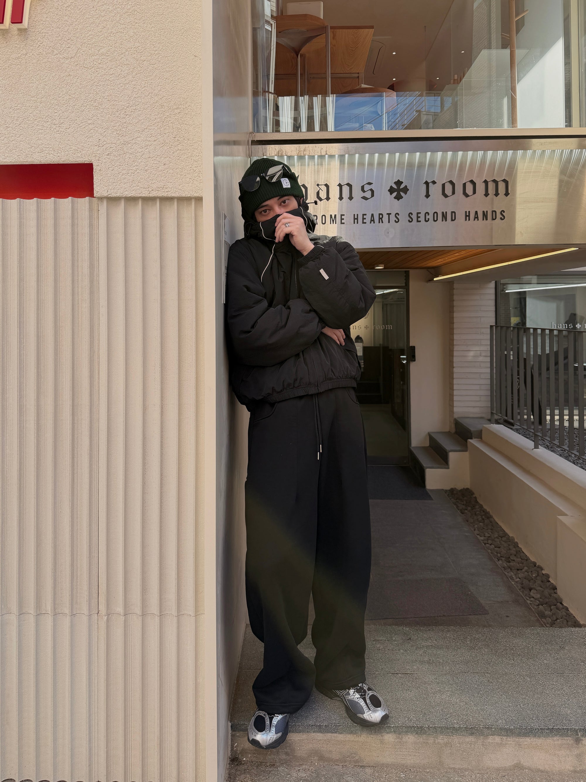 素面寬鬆百搭棉褲