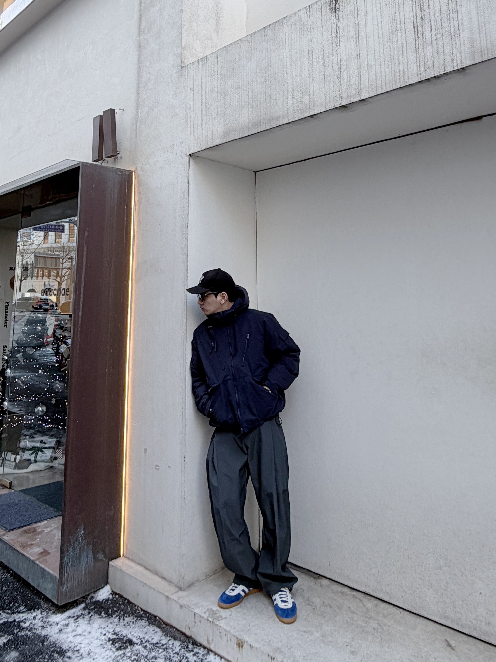 摺線寬鬆工裝褲