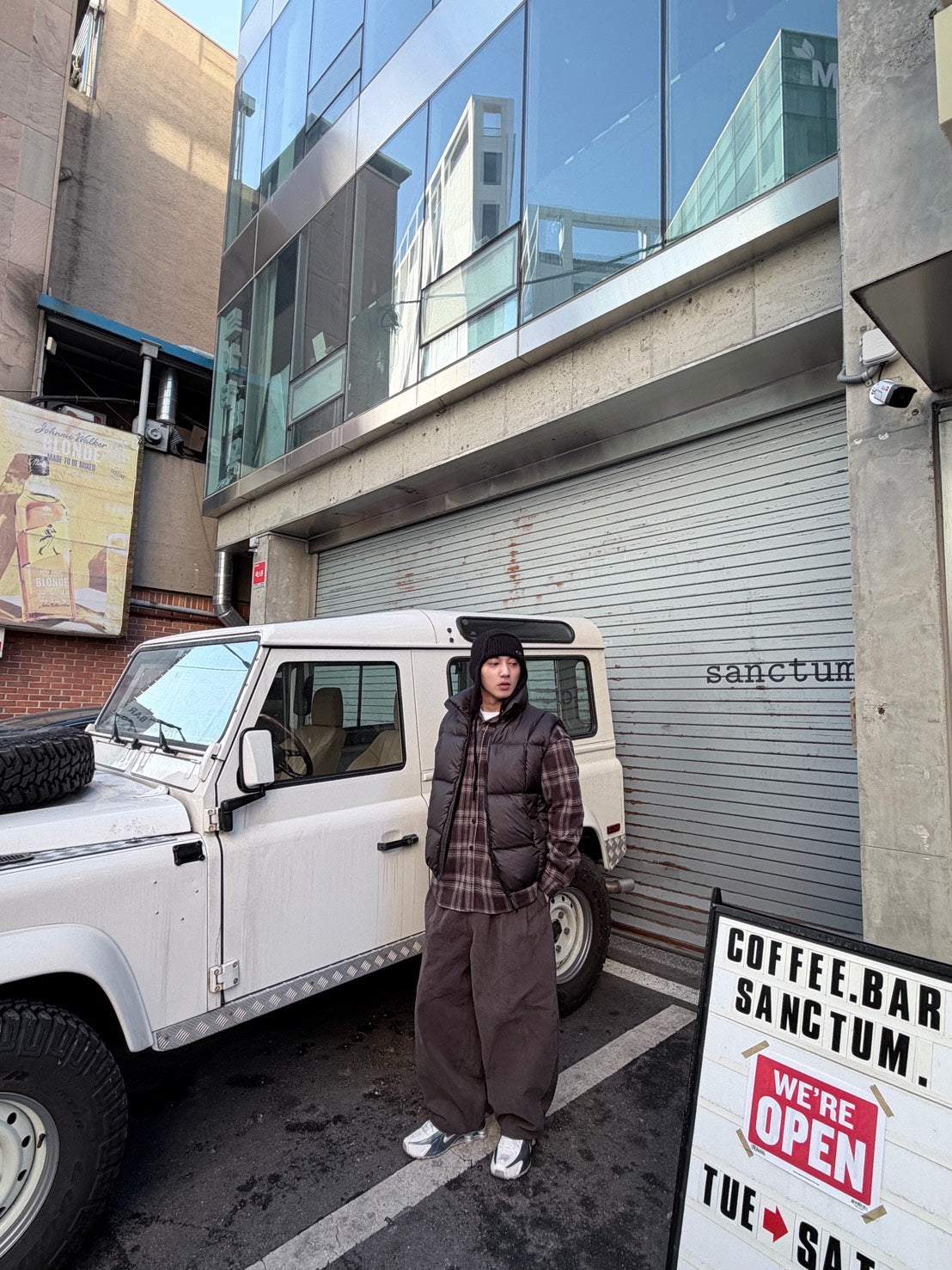 美式復古磨毛格紋襯衫