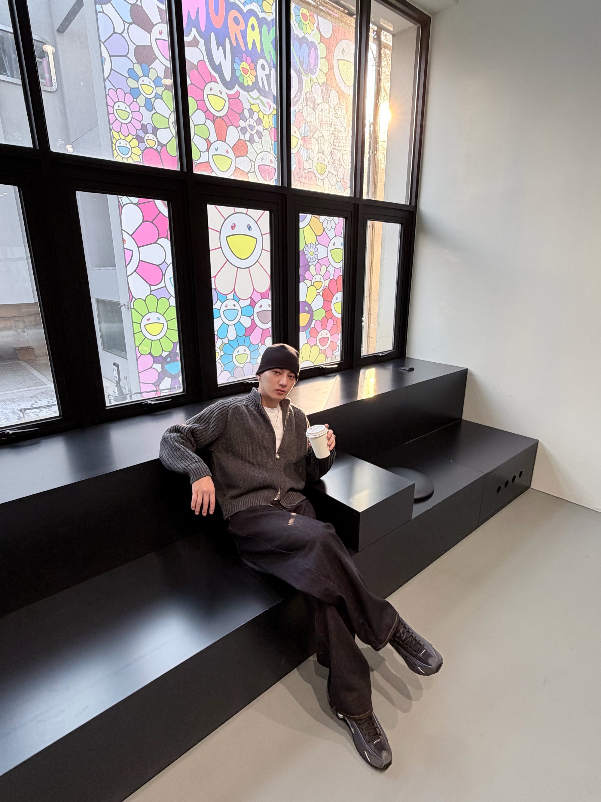 厚磅粗針織外套