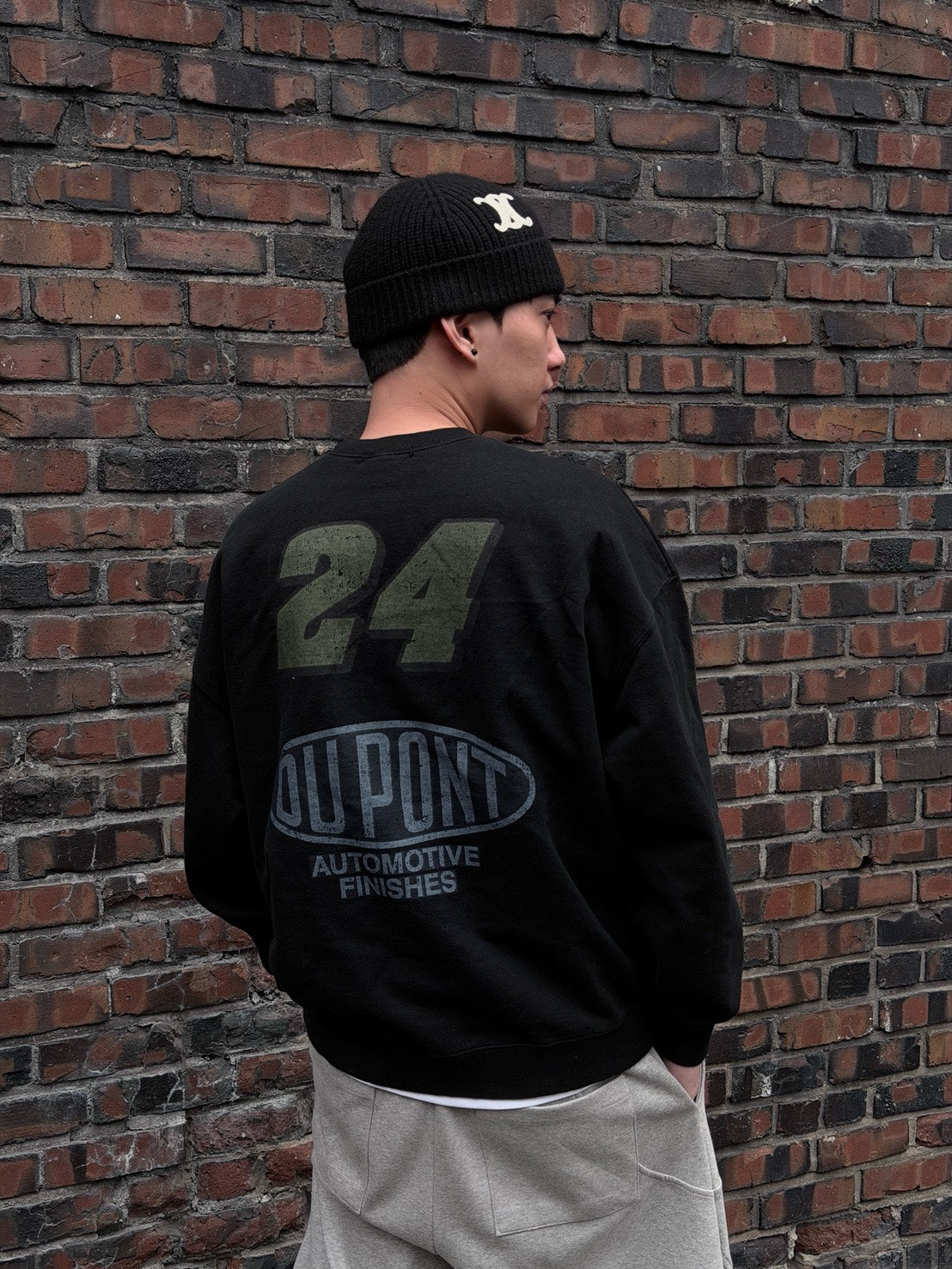 美式潮流落肩衛衣