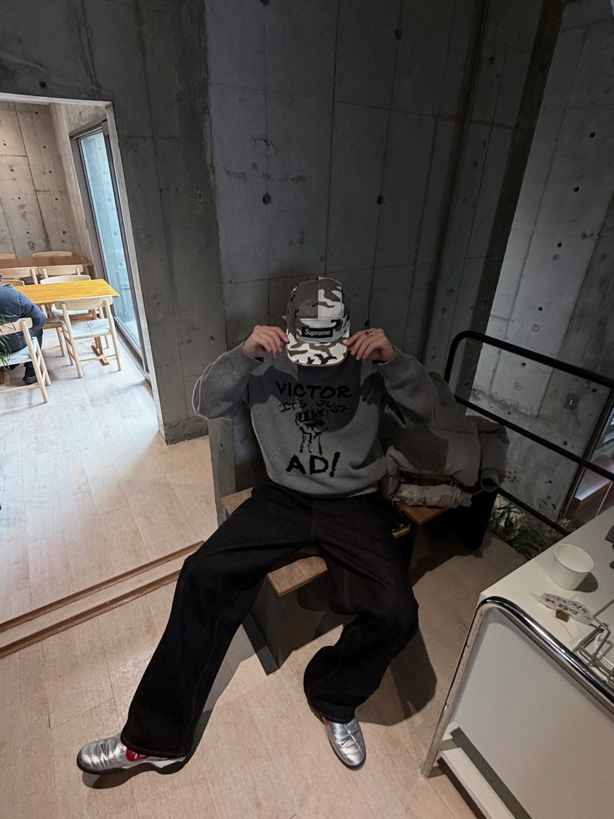 復古針織塗鴉毛衣