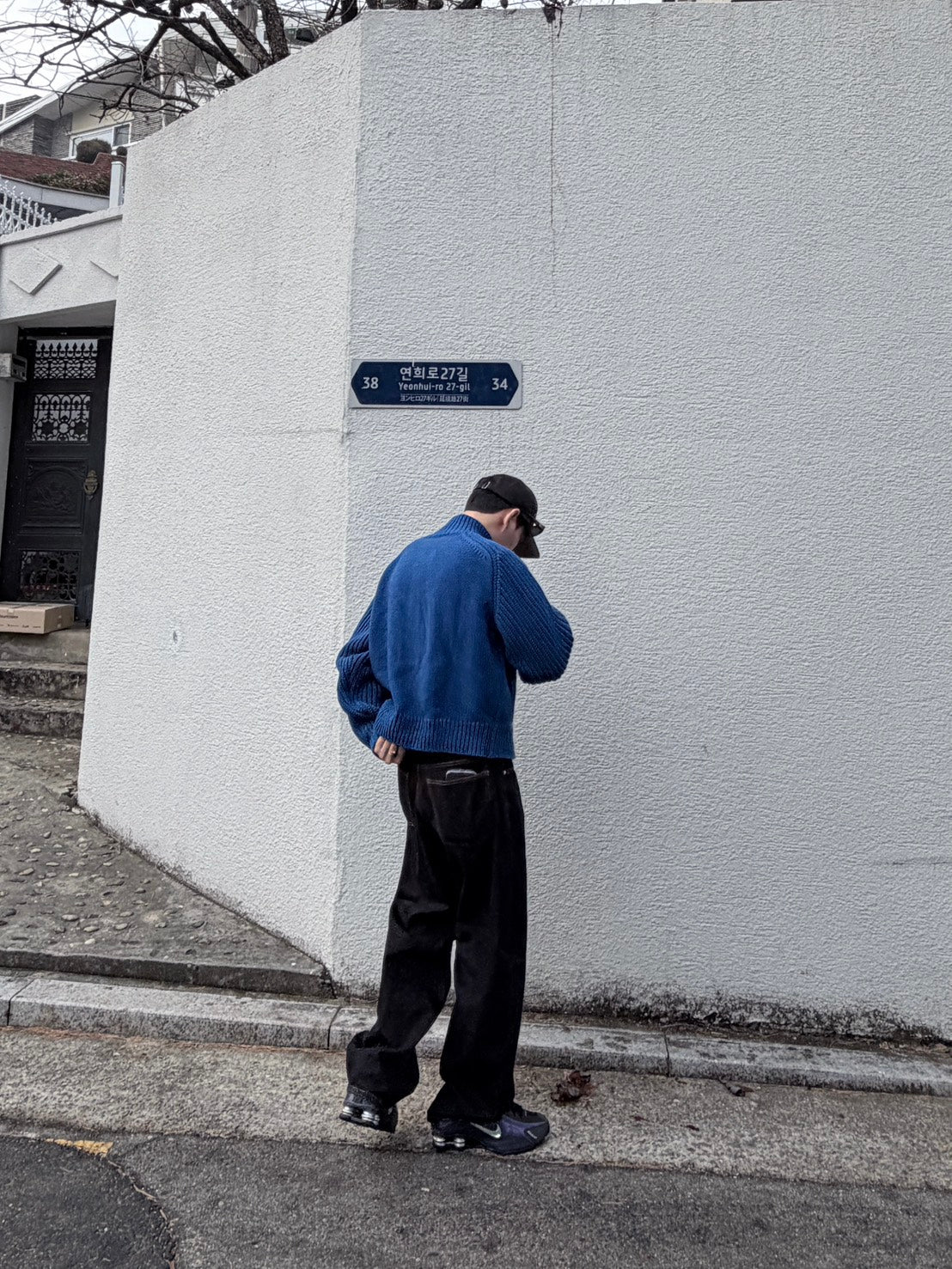 厚磅粗針織外套