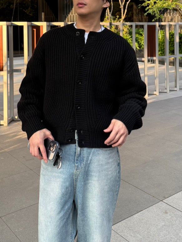 厚磅粗針織衫