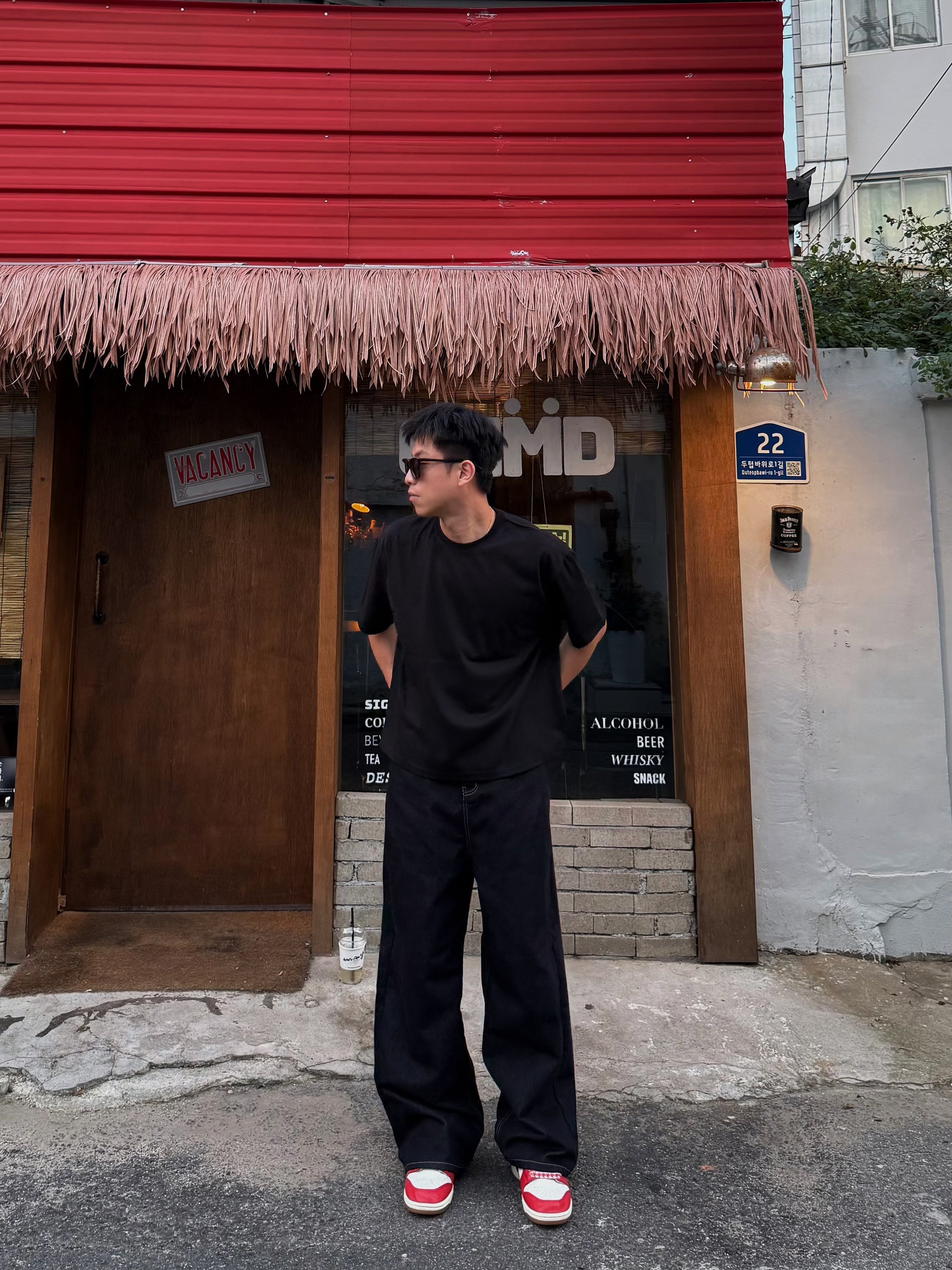 超帥後釦單寧牛仔褲